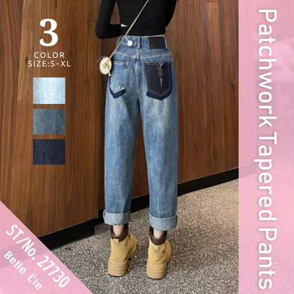 Pants/ダメージパッチワークデニムパンツ ST/No.27730