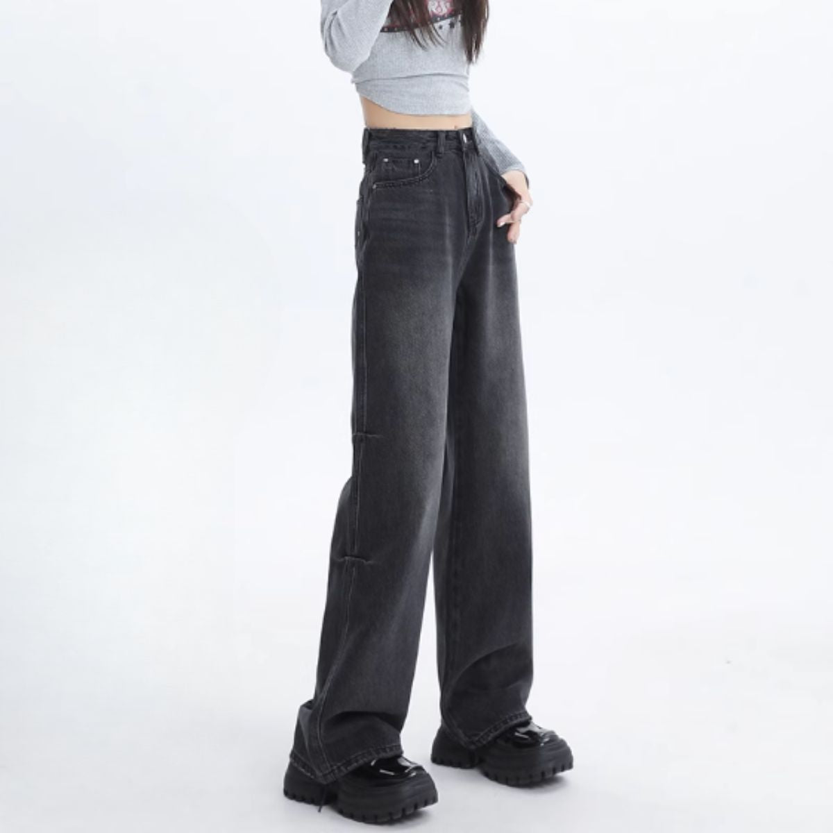 Pants/ストレートデニムワイドパンツ ST/No.27941