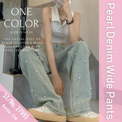 Pants/パールデニムワイドパンツ ST/No.27993