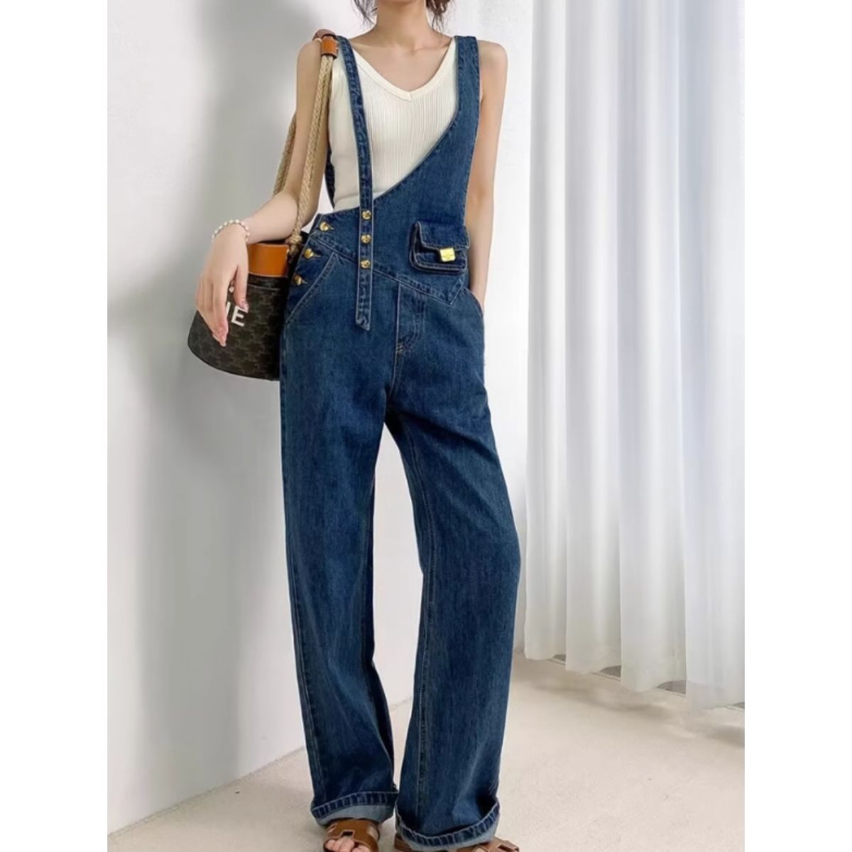 Overalls/アシメショルダーデニムサロペット ST/No.27999 – Belle Ćie