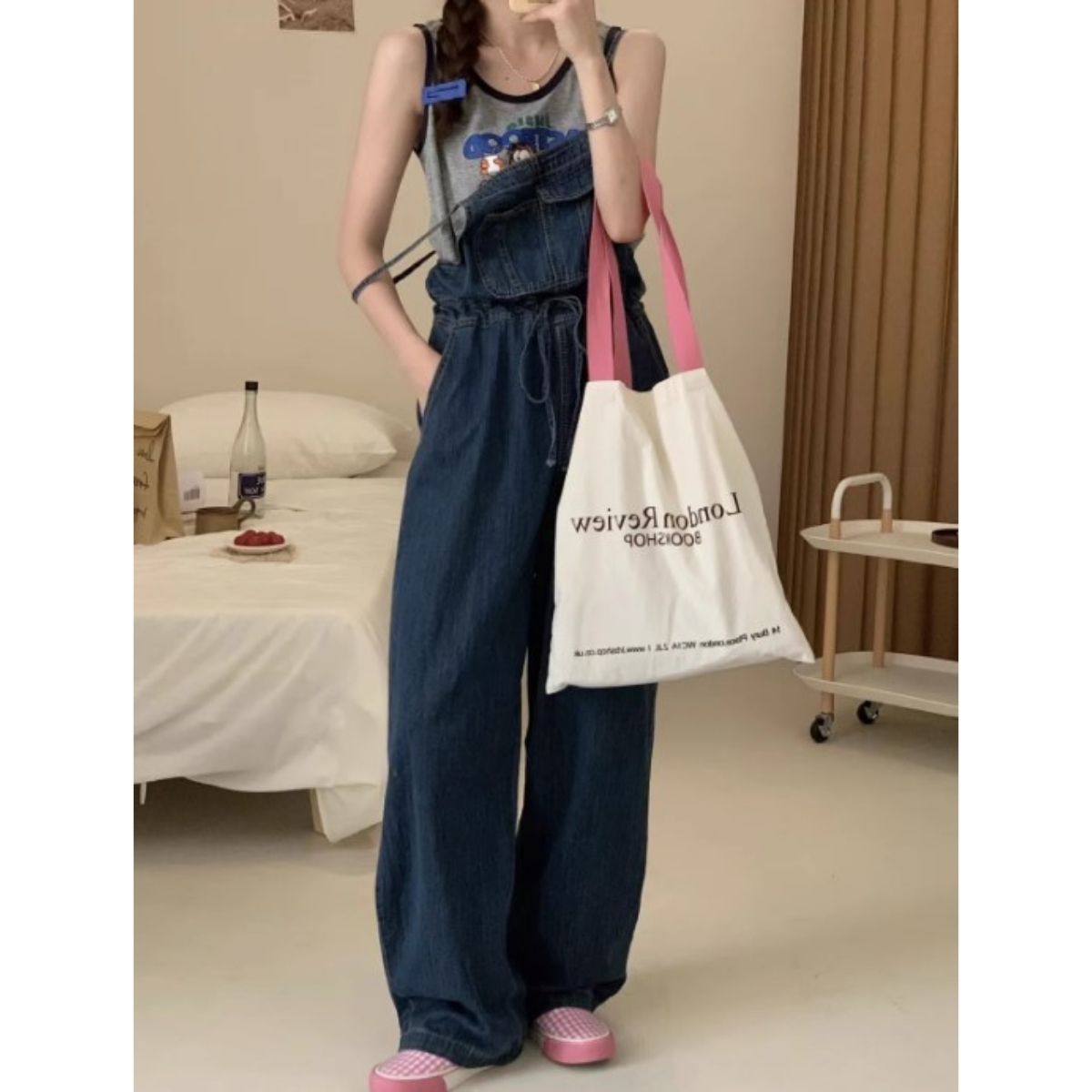 Overalls/デニムキャミオールインワンサロペ ST/No.27741