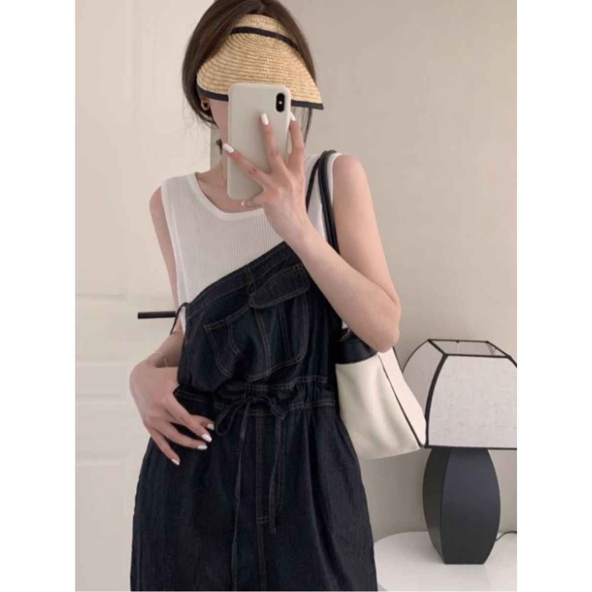 Overalls/デニムキャミオールインワンサロペ ST/No.27741