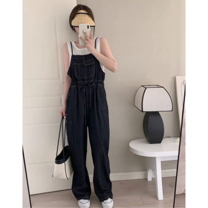 Overalls/デニムキャミオールインワンサロペ ST/No.27741