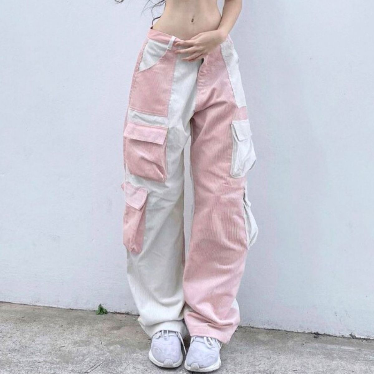 Pants/バイカラーワイドパンツ ST/No.27764