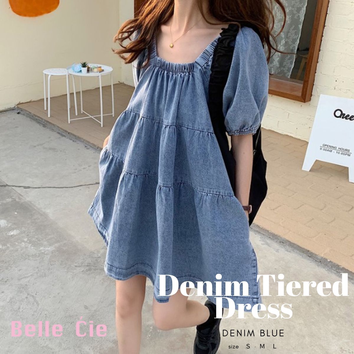 Dress/ティアードデニムワンピース ST/No.27875 – Belle Ćie