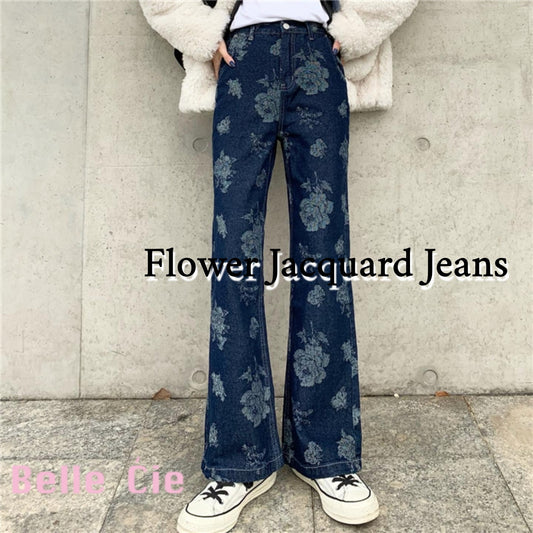 Pants / フラワージャカードジーンズ  ST/No.27245