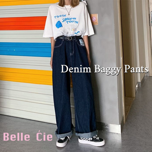 Pants/ワンウォッシュデニムバギーパンツ ST/No.27189