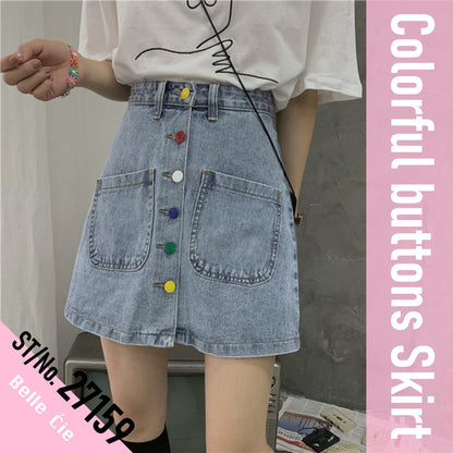 Skirt/カラフルボタンスカート ST/No.27159