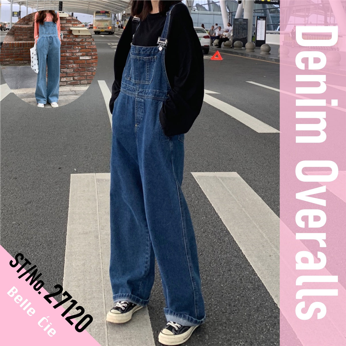 Overalls/デニムロングパンツオーバーオール ST/No.27120